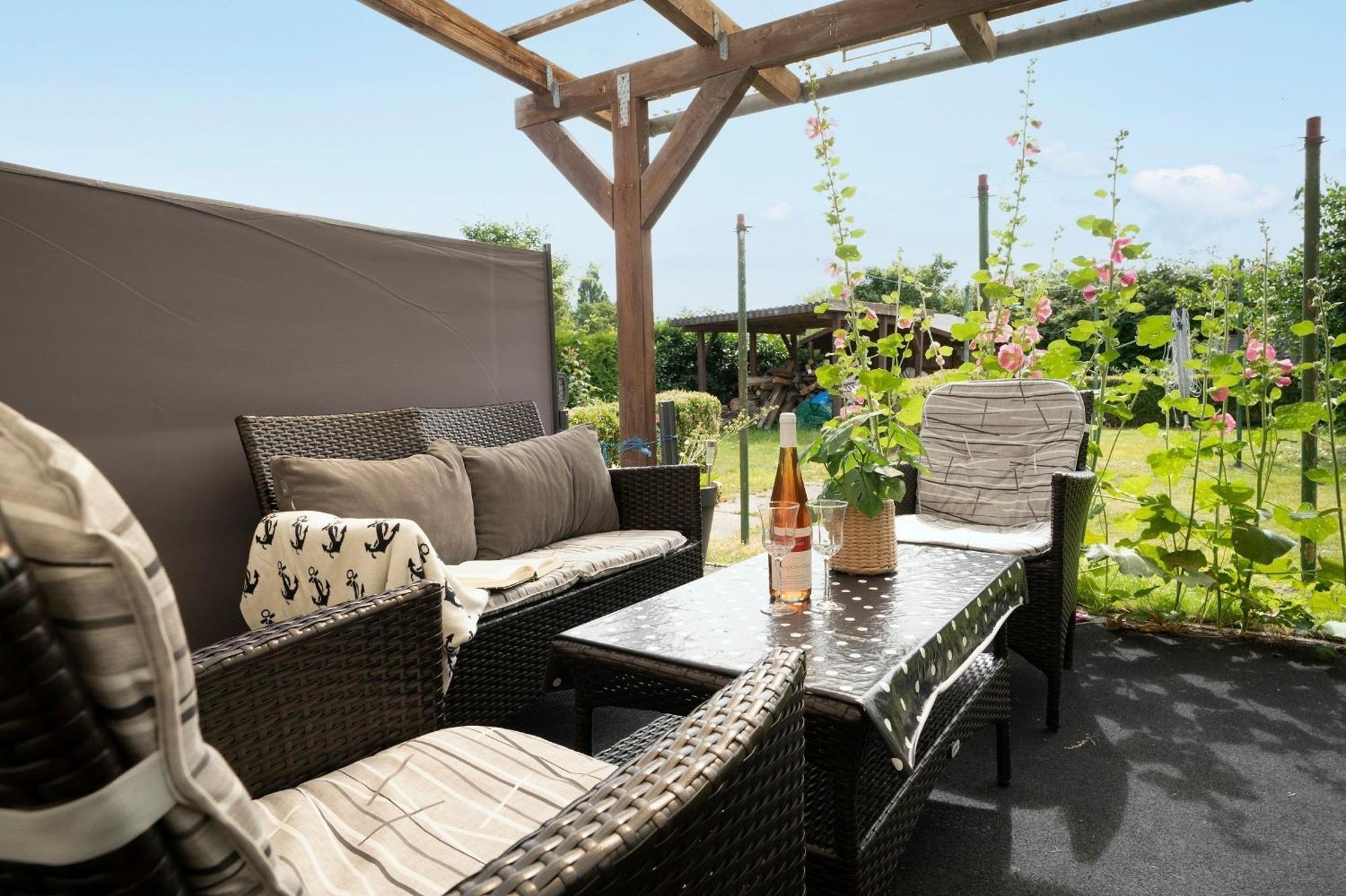 Haus Waldfrieden Ferienhaeuschen Waldfrieden Lägenhet Haffkrug Exteriör bild